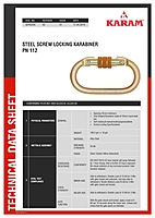 KARAM STEEL SCREW KARABINER