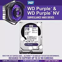 WD Purple 2TB Hard Disk Drive((WD20PURX)