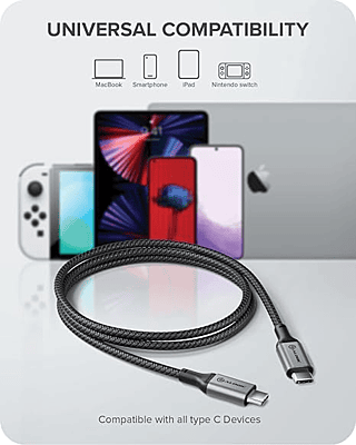 ALOGIC Super Ultra USB-C to USB-C Cable - Male to Male โ 1.5m โUSB 2.0 - 5A - 480Mbps - Space Grey | ULCC21.5-SGR ALOGIC Super Ultra USB-C to USB-C Cable - Male to Male โ 1.5m โUSB 2.0 - 5A - 480Mbps - Space Grey | ULCC21.5-SGR