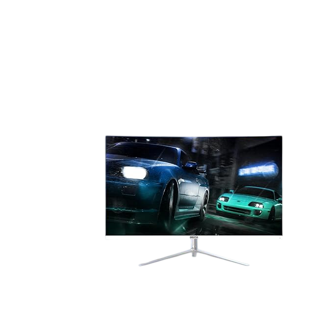Geonix, Argon 32 Inch LED Curved Monitor, 75Hz Refresh Rate-Black