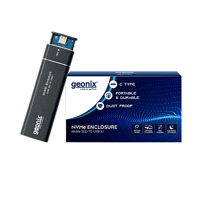 Geonix External NVMe SSD Enclosure, NVMe Enclosure