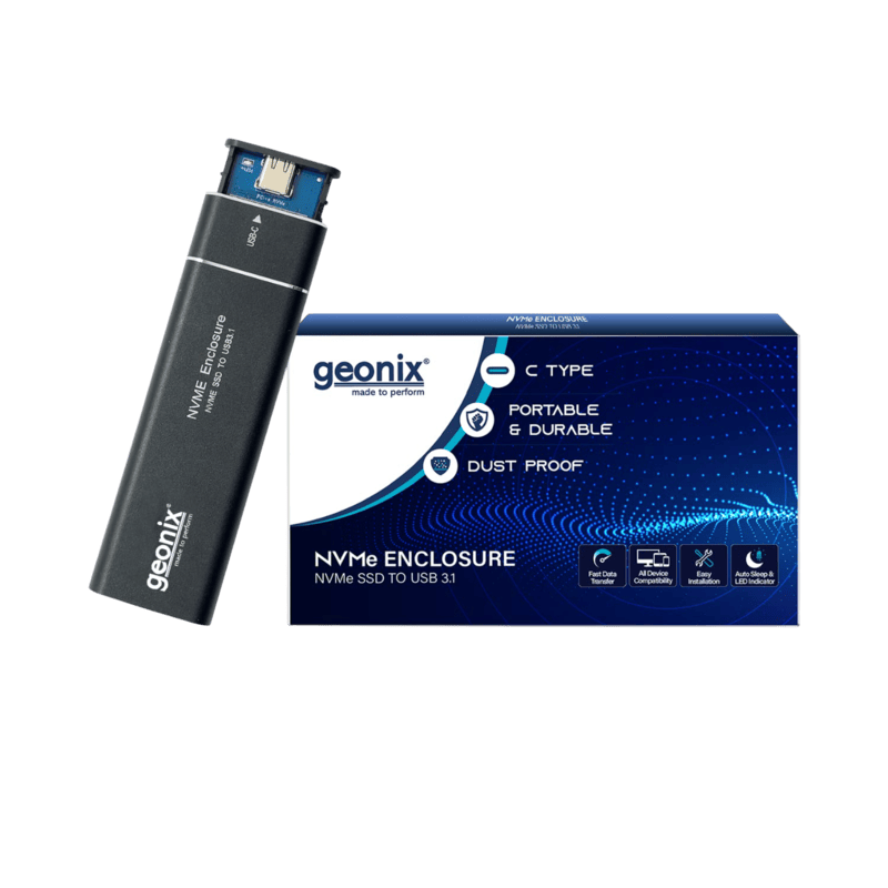Geonix External NVMe SSD Enclosure, NVMe Enclosure Geonix External NVMe SSD Enclosure, NVMe Enclosure