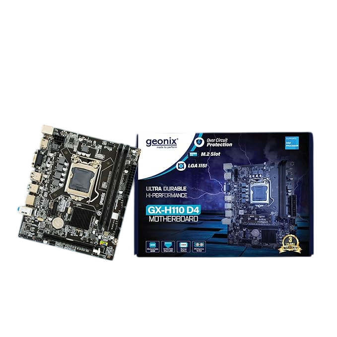 Geonix DDR4 Motherboard, LGA 1151, 6th/7th Gen, 2133/2400/2666 MHz, 3.0 USB, GX-H110 D4