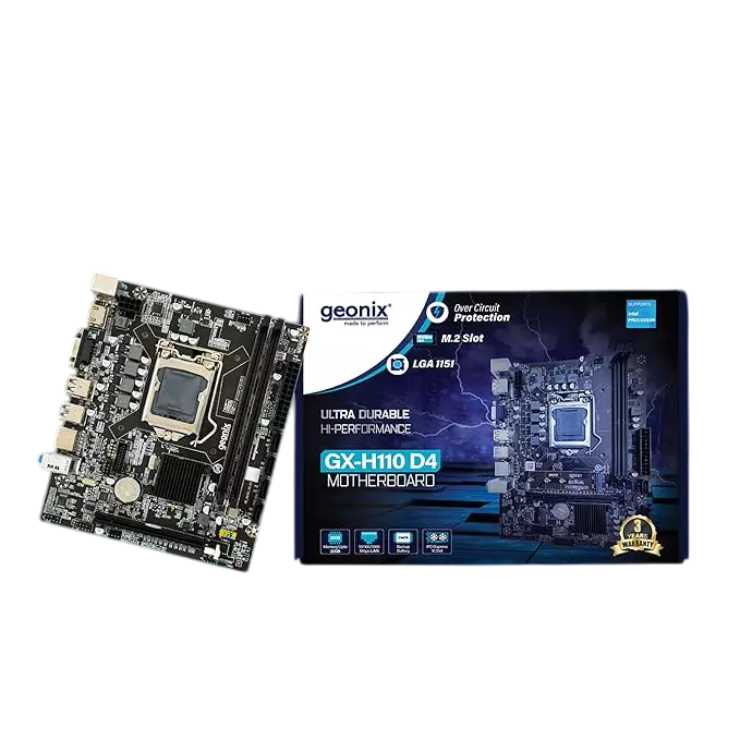 Geonix DDR4 Motherboard, LGA 1151, 6th/7th Gen, 2133/2400/2666 MHz, 3.0 USB, GX-H110 D4