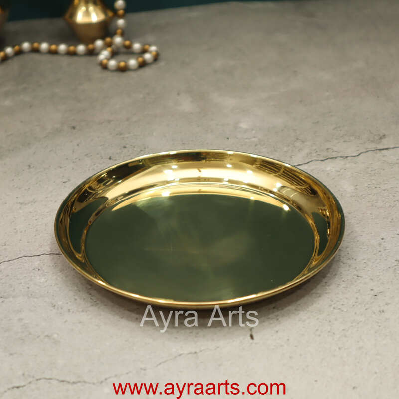 Pure Brass Pooja Plate Thali