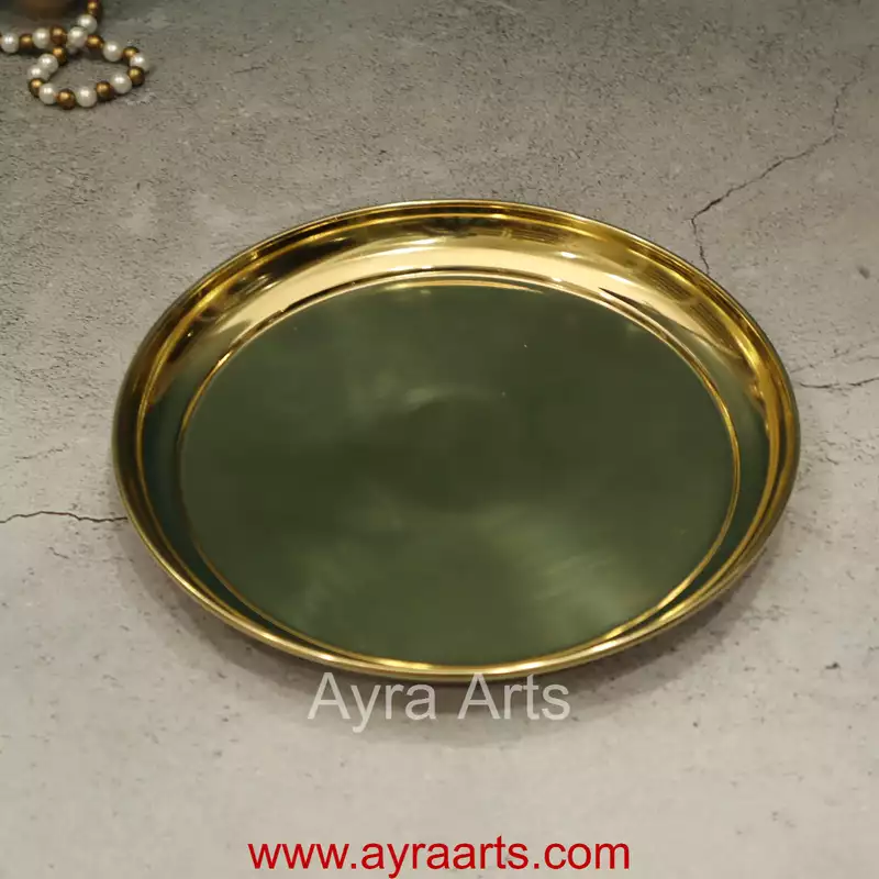 Pure Brass Pooja Plate Thali