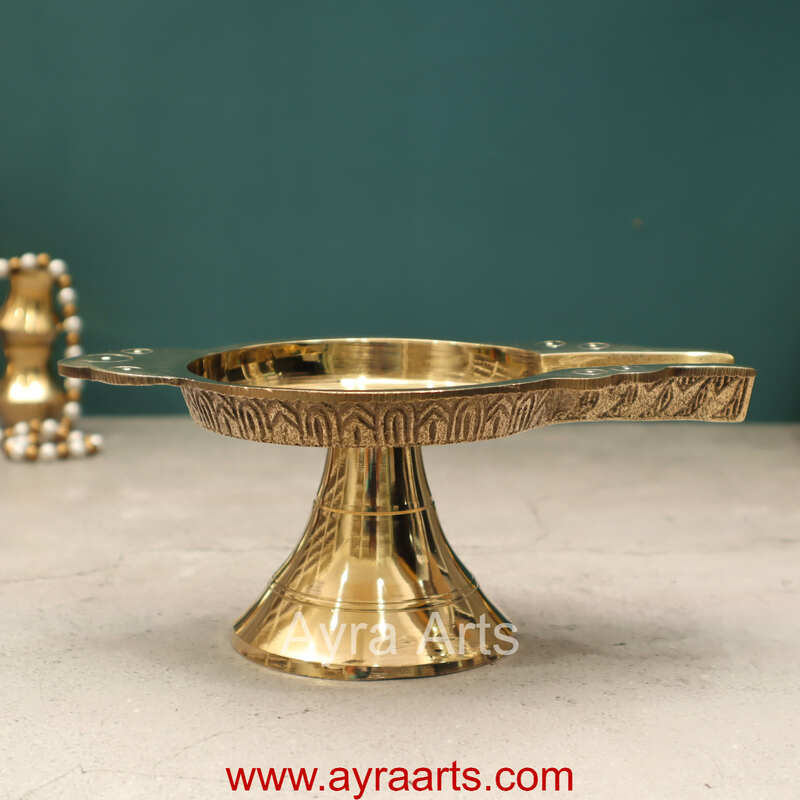 Brass Abhishek Patra for Pooja/Abhishekam Tray Stand for God Idols