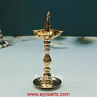 Brass Peacock Standing Diya vilakku Small