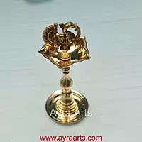 Brass Peacock Standing Diya vilakku Small