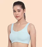 ENAMOR Low Impact Women's Cotton Everyday Sports Bra - All Day Comfort, Non Padded, Wirefree, High Coverage SBO6