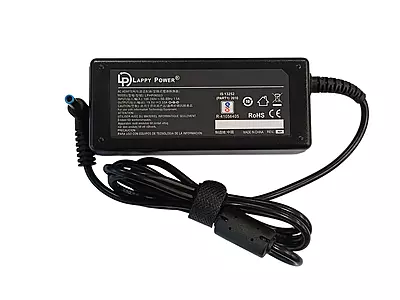 Lappy Power laptop Adapter compatible for HP (65W 3.33A 19.5V) Blue Pin - 4.5mm x 3.0mm Pin