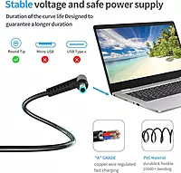 Lappy Power laptop Adapter compatible for HP (65W 3.33A 19.5V) Blue Pin - 4.5mm x 3.0mm Pin