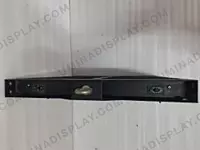 640 mm powder-coated steel LED cabinet hanging bar with forged galvanised eyebolt – Lumina
