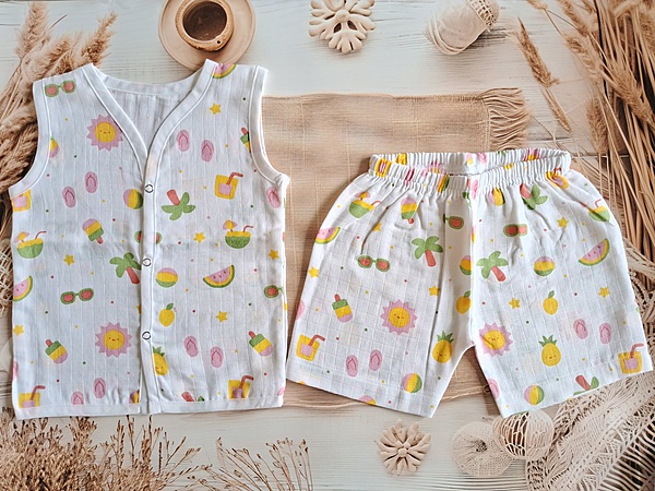 Muslin jabla set- Beach