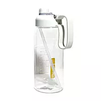 Motivational Water Bottle With a Straw and Handle