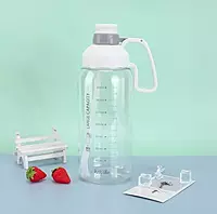 Motivational Water Bottle With a Straw and Handle