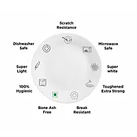 LAOPALA Pack of 33 Opalware Diva Classique Aster Blue 100% Hygienic & Dishwasher safe Dinner Set