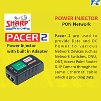 Sharp Vision Power Injector (24V/2A - PoE) with built in Adapter (SV-PACER-2)
