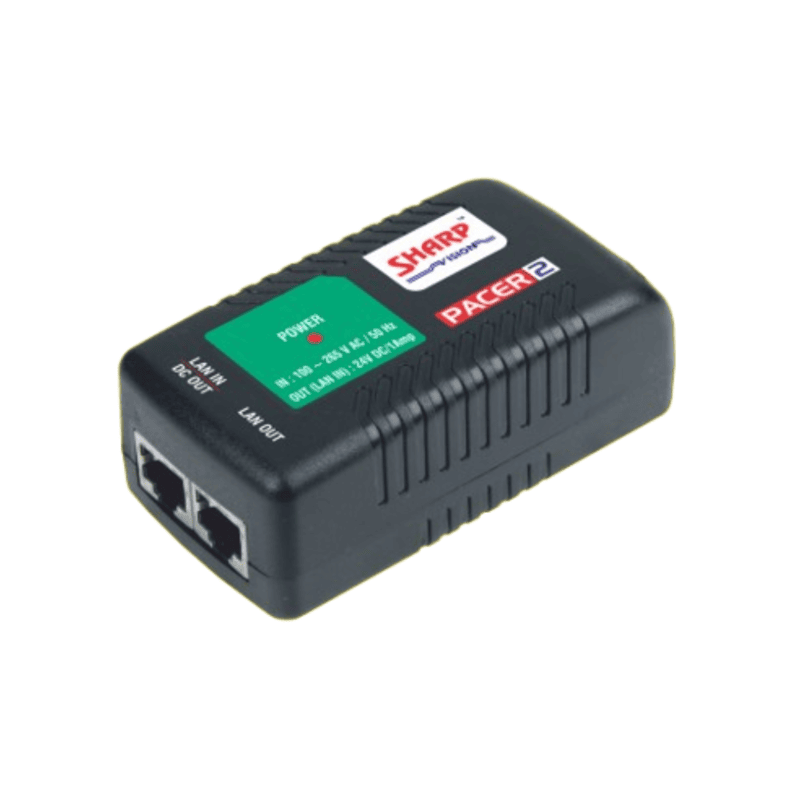 Sharp Vision Power Injector (24V/2A - PoE) with built in Adapter (SV-PACER-2)