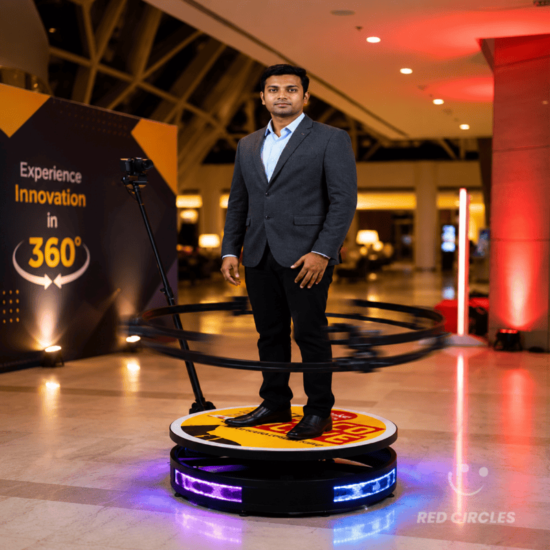 360-DEGREE ROTATION VIDEO BOOTH