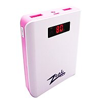 Zeal 10400mAh Power Bank – Dual USB Port, Ergonomic Design (Multicolor)