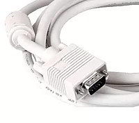 VGA Male to Male ,15-Pin Cable/Adapter for PC, Monitor, Projector, Laptop, TV, LCD/LED (White)