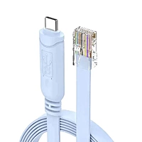 Rj-45 Male Console Cable, Debug Line, Compatible with Cisco, Routers/Switches for Laptop in Windows, Mac, Linux