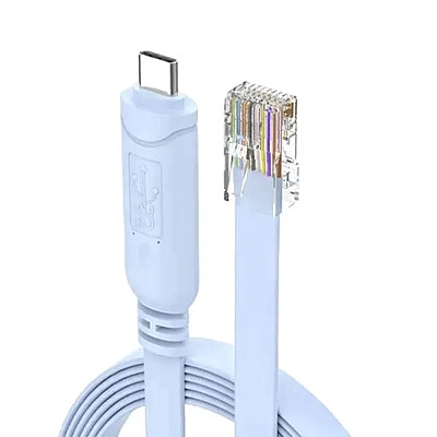 Rj-45 Male Console Cable, Debug Line, Compatible with Cisco, Routers/Switches for Laptop in Windows, Mac, Linux