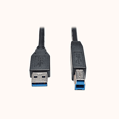 Docking Station Cable USB 3.0 Type-A Male to USB 3.0 Type-B Male(U322-006-BK)