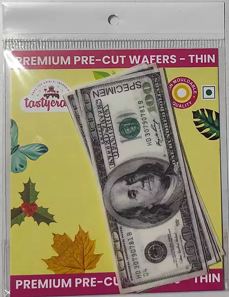Edible Theme Topper US Dollar Note