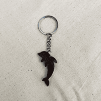 Coconut Shell Key Chain