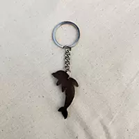 Coconut Shell Key Chain