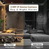 Dome Camera IP Camera (Indoor) | Smart Dome Camera,Motion Detection, Rotating, Viewing via Mobile App, Low Illumination CMOS Image Sensor