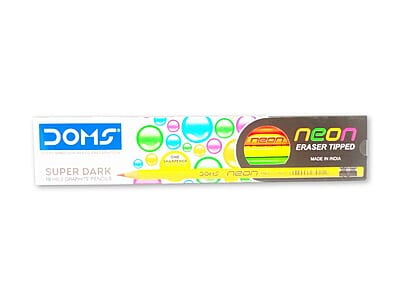 Doms  neon eraser tipped pencils