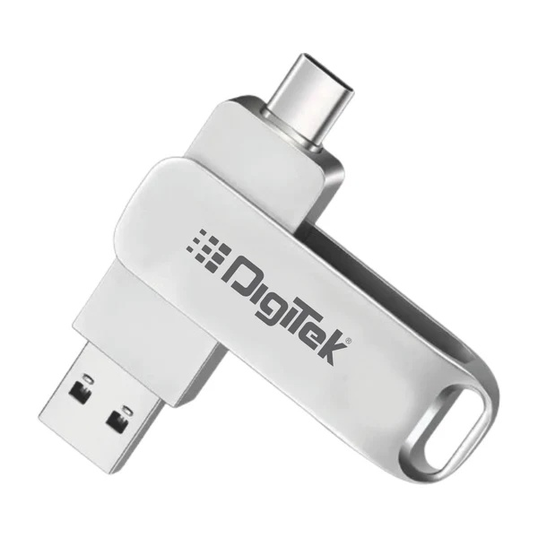 Digitek Dual USB 3.2 128GB Pen Drive with USB-A & Type-C Support โ DDUD-128G Digitek Dual USB 3.2 128GB Pen Drive with USB-A & Type-C Support โ DDUD-128G