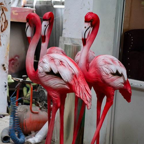 Premium FRP Flamingo Statue for Home & Garden Decor – YS Art Kolkata