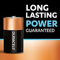 Duracell Ultra D Battery For High-Drain Devices, Flashlight, Toy, Electric Door Lock (Pack of 2)