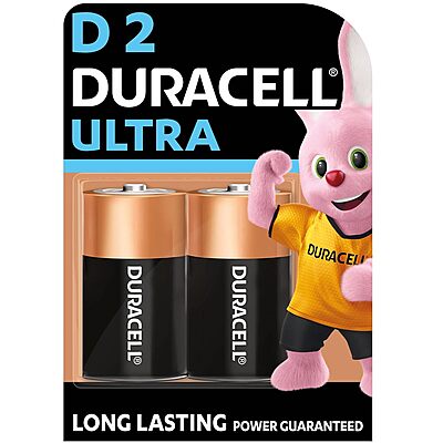 Duracell Ultra D Battery For High-Drain Devices, Flashlight, Toy, Electric Door Lock (Pack of 2) Duracell Ultra D Battery For High-Drain Devices, Flashlight, Toy, Electric Door Lock (Pack of 2)