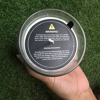 Candle Accessory - Dust Cover (Warning Label) - Black (Pack of 50) Candle Accessory - Dust Cover (Warning Label) - Black (Pack of 50)