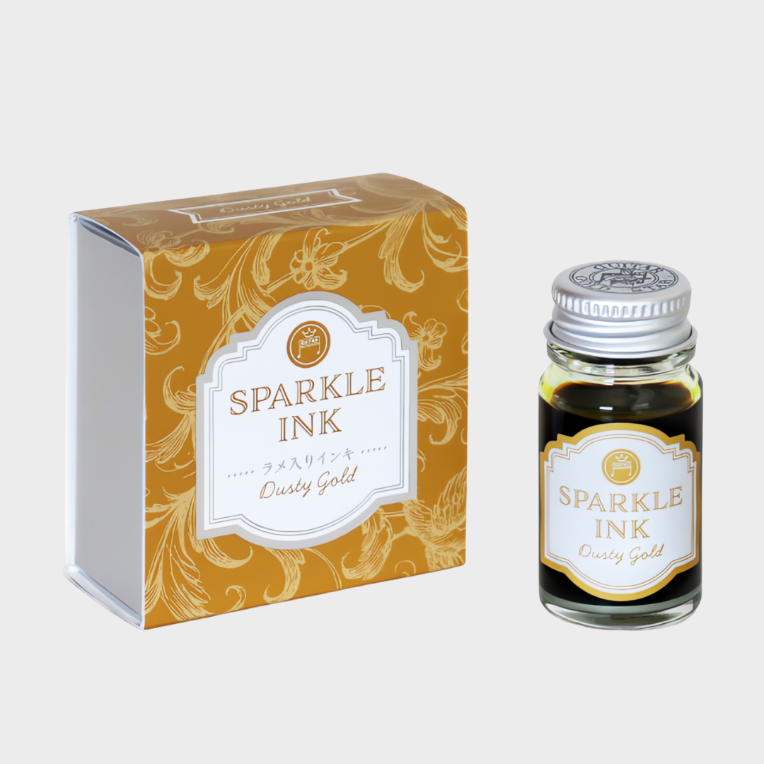 Teranishi Chemical | Ink | 12ml | Sparkle | Guitar | For Fountain Pen | Dusty Gold