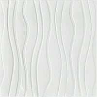 White Line Wall Stickers Panel Self Adhesive