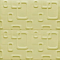 Beige Box Wall Stickers Panel Self Adhesive