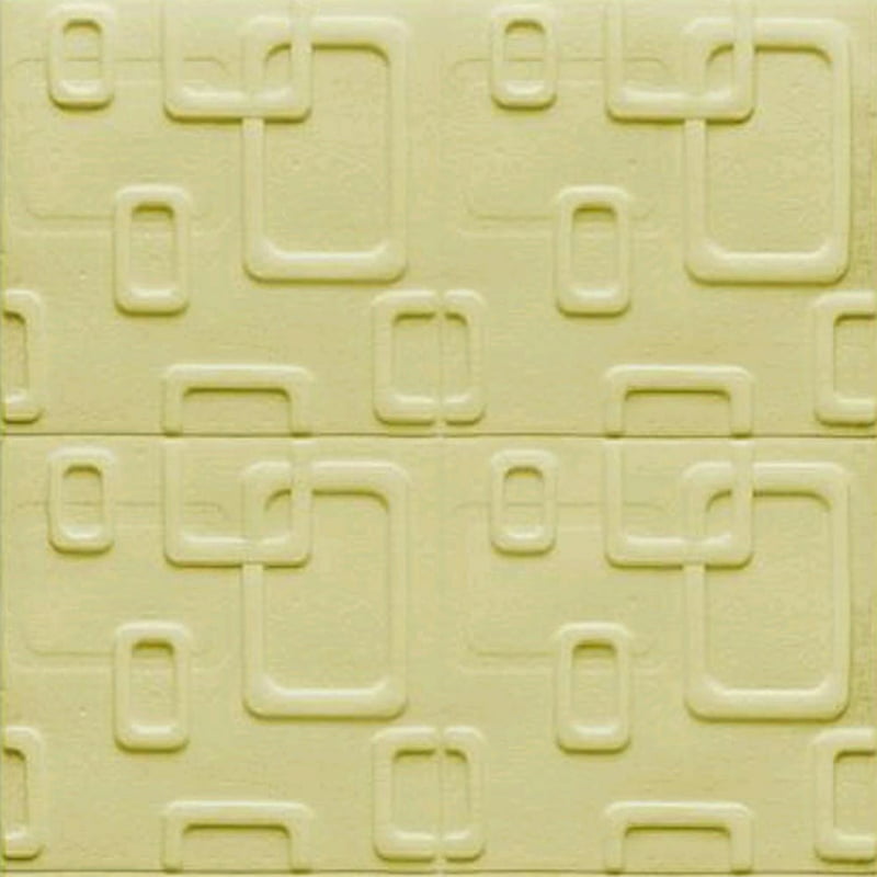 Beige Box Wall Stickers Panel Self Adhesive