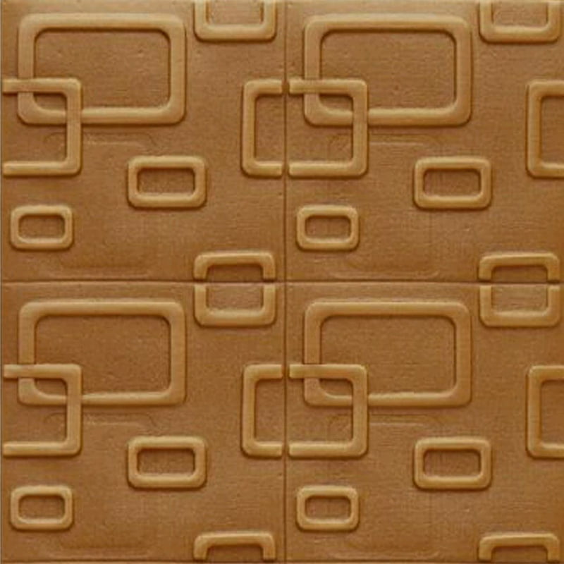 Brown Box Wall Stickers Panel Self Adhesive