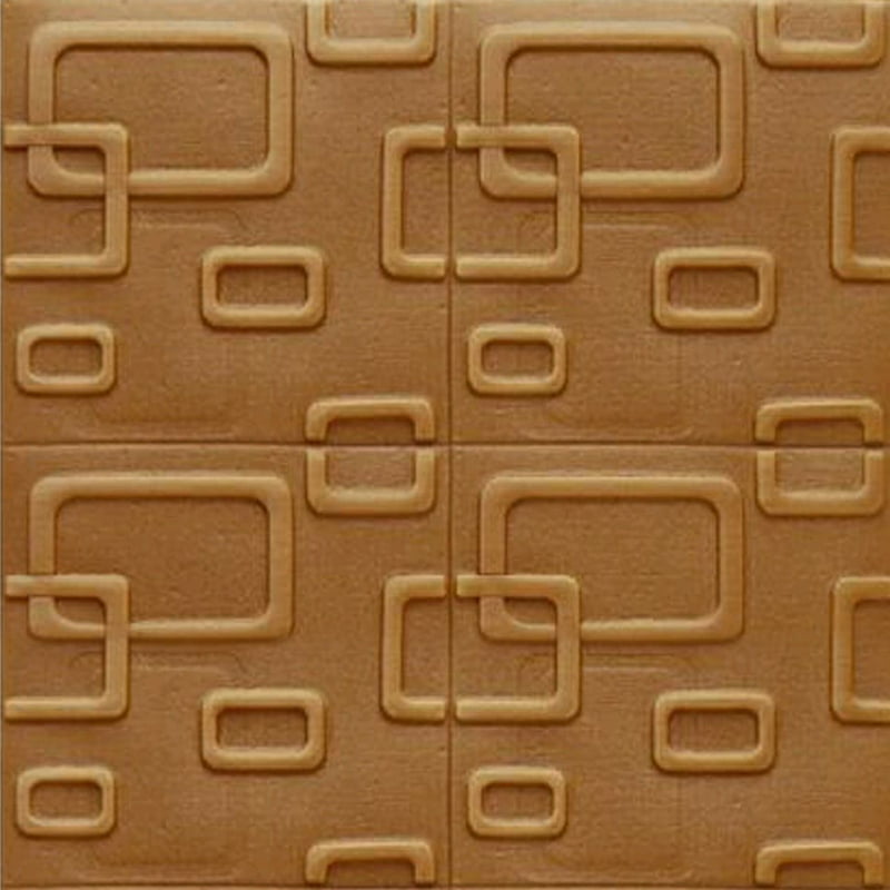 3D Brown Box Wall Stickers