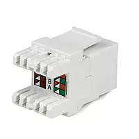 Cat 6 180 Degree Keystone Jack RJ45 Ethernet Wall Jack - 110 UTP
