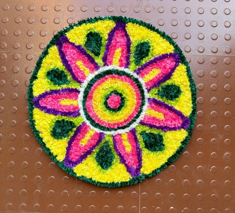 Rangoli Mat - E019 - 1ft Rangoli Mat - E019 - 1ft