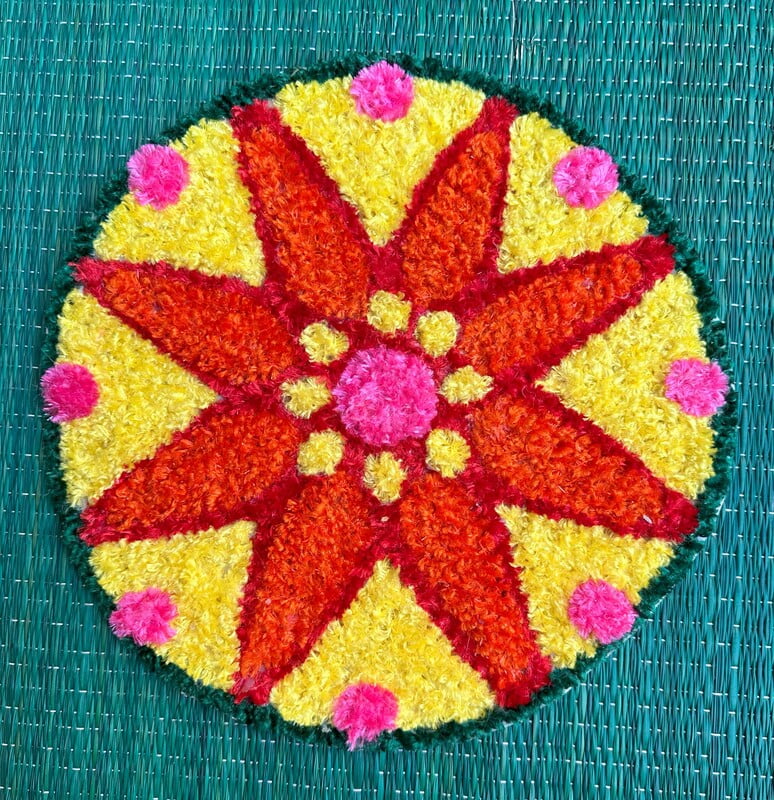 Rangoli Mat - E025 - 1ft Rangoli Mat - E025 - 1ft