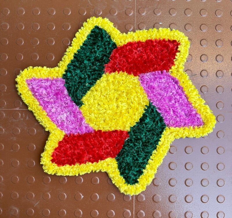 Rangoli Mat - E032 - 1ft Rangoli Mat - E032 - 1ft