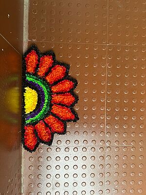 Rangoli mat E049